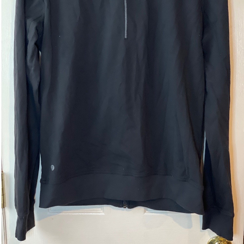 Lululemon Athletica Mens Sojourn Jacket Black Full Zip Mock‎ Neck Size M H6 - Picture 9 of 15